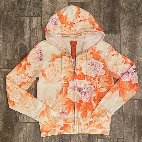 *NOT FOR SALE/SOLD* Lucky Brand Hoodie floral print (Sz XS) Multi-coloured - Picture 1 of 4